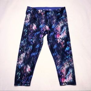 Energy Zone Capri Legging Multicolor Purple &Black
